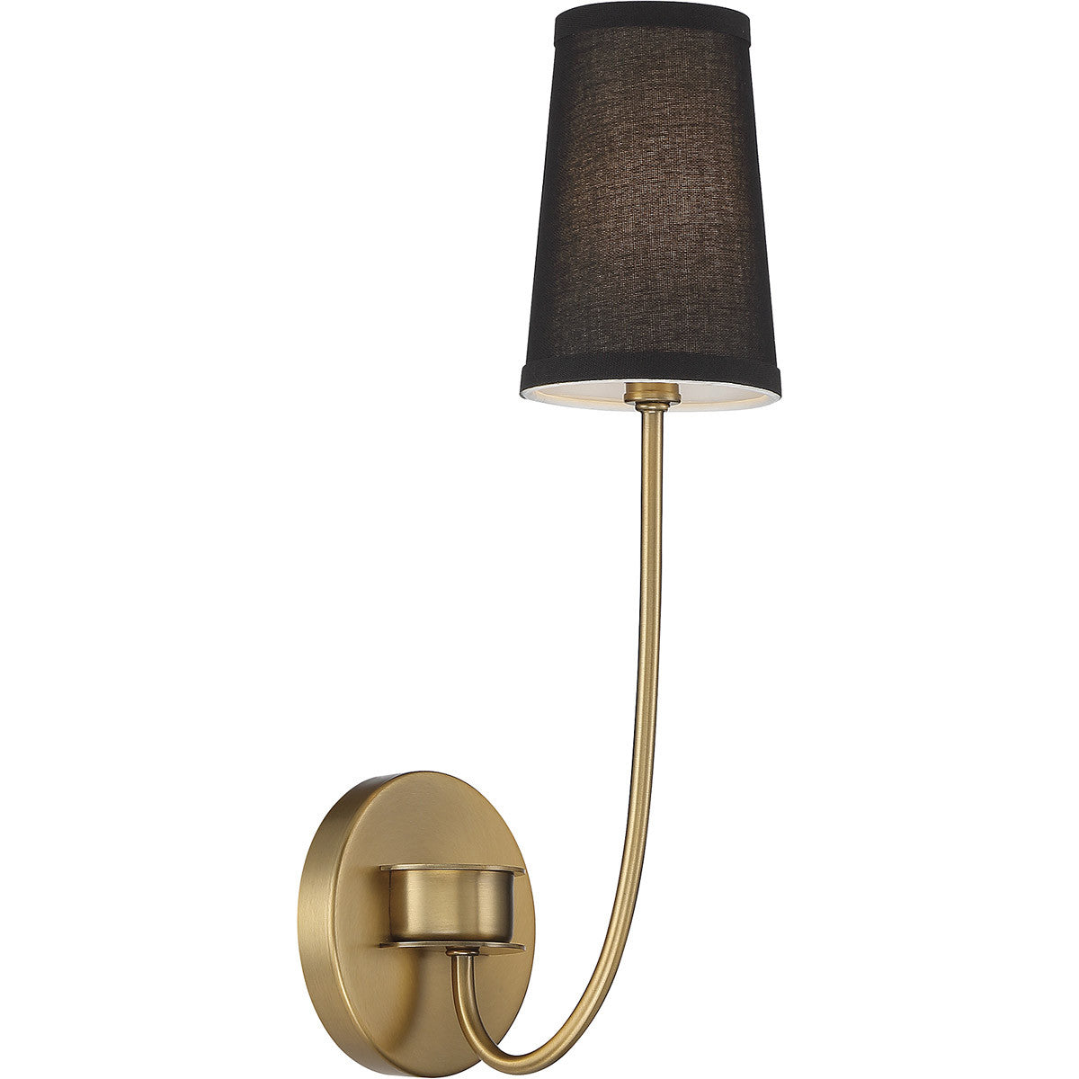 Meridian Lite Trends 1-Light Wall Sconce in Natural Brass M90064NB