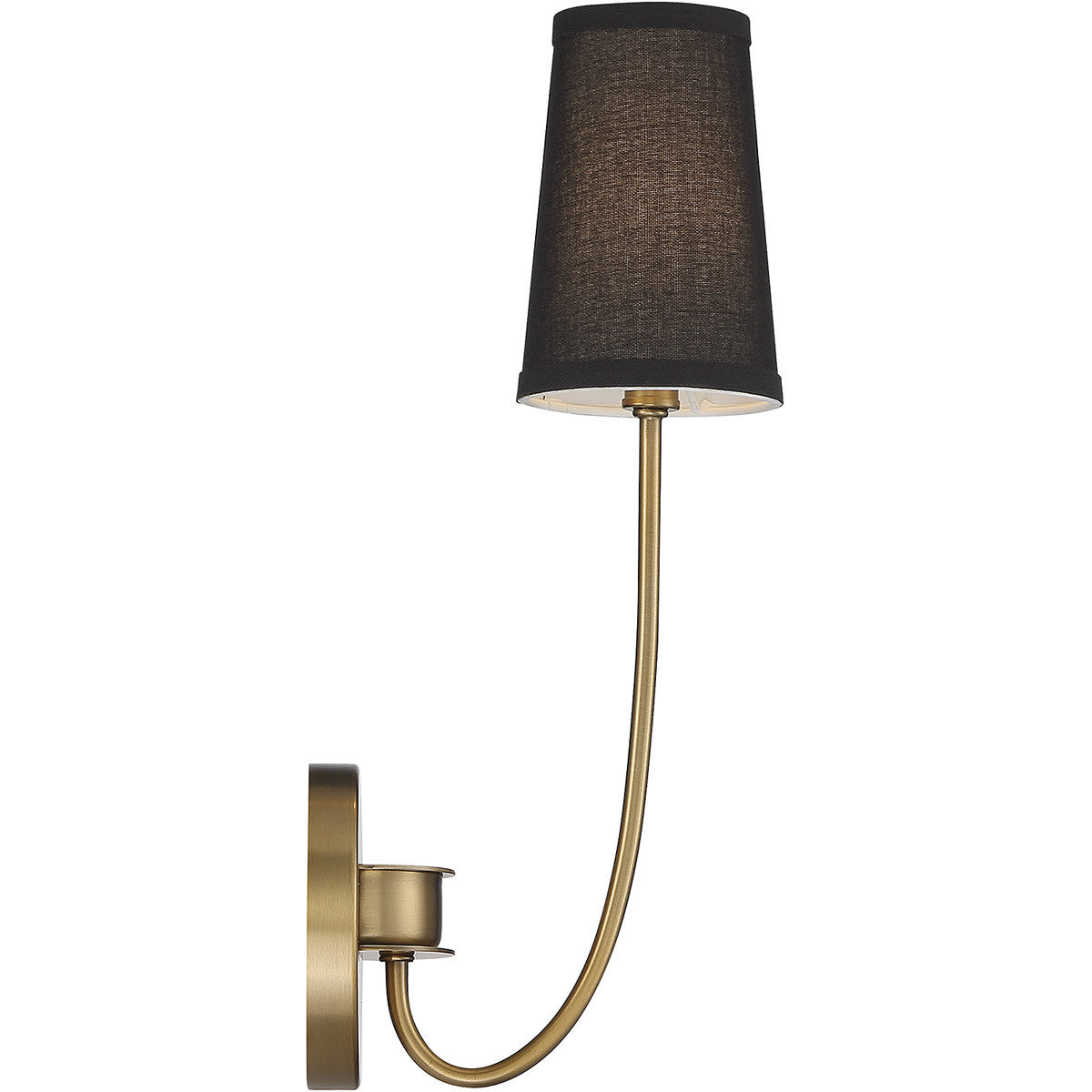 Meridian Lite Trends 1-Light Wall Sconce in Natural Brass M90064NB