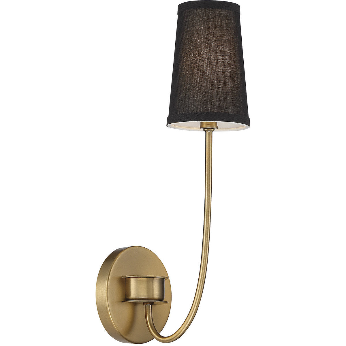 Meridian 1-Light Wall Sconce in Natural Brass M90064NB