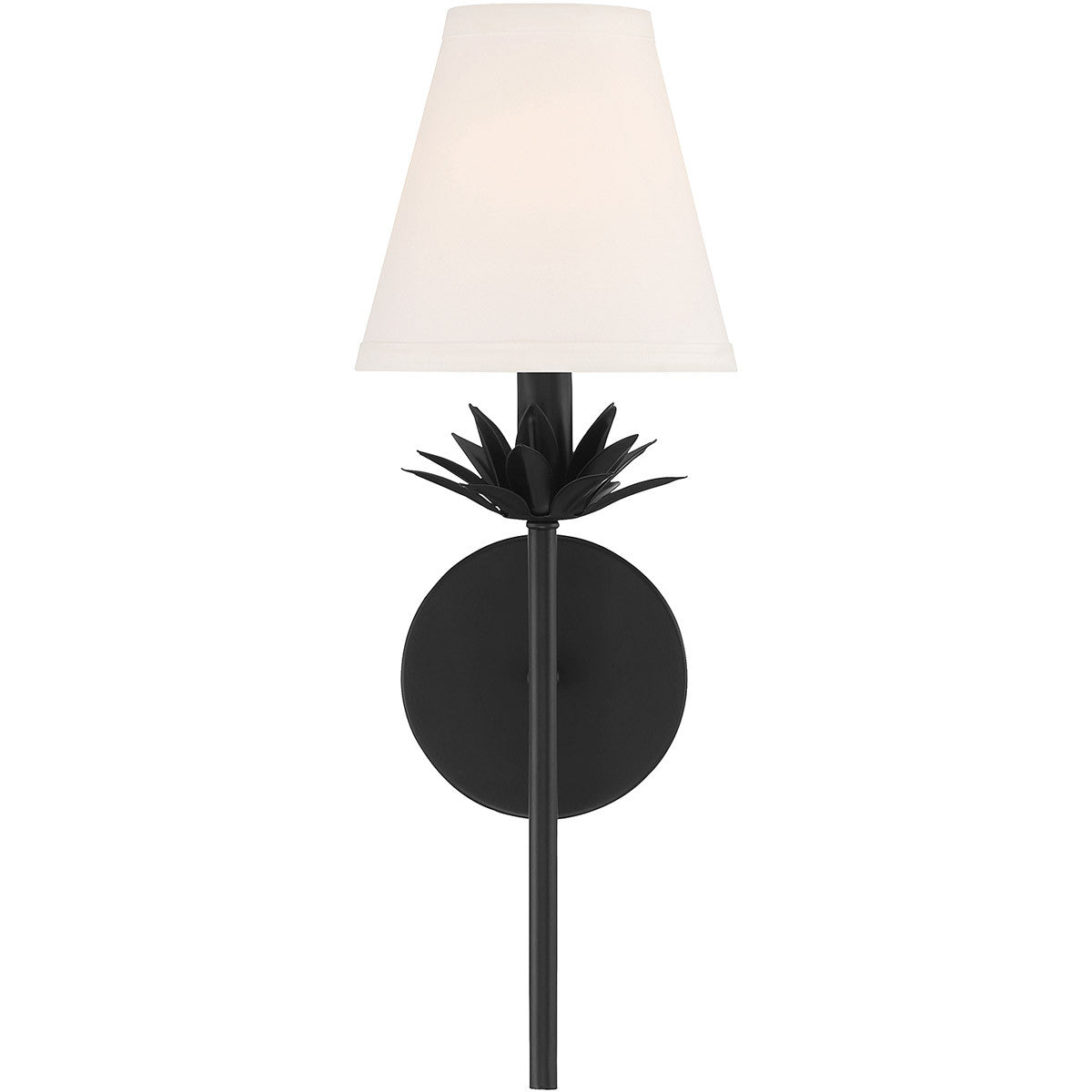 Meridian Lite Trends 1-Light Wall Sconce in Matte Black M90077MBK