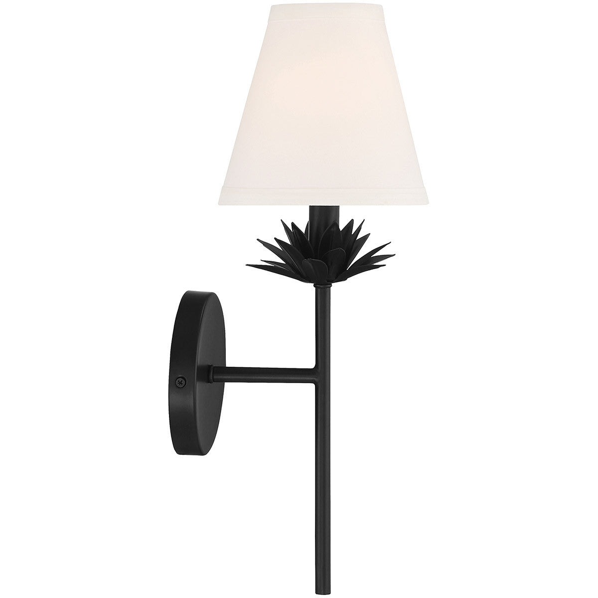 Meridian Lite Trends 1-Light Wall Sconce in Matte Black M90077MBK