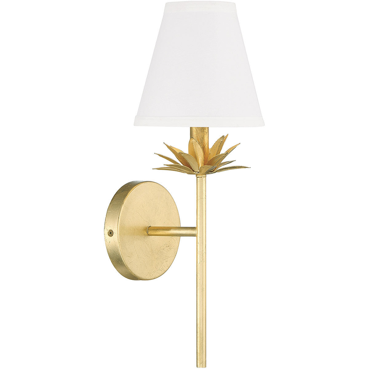 Meridian Lite Trends 1-Light Wall Sconce in True Gold M90077TG