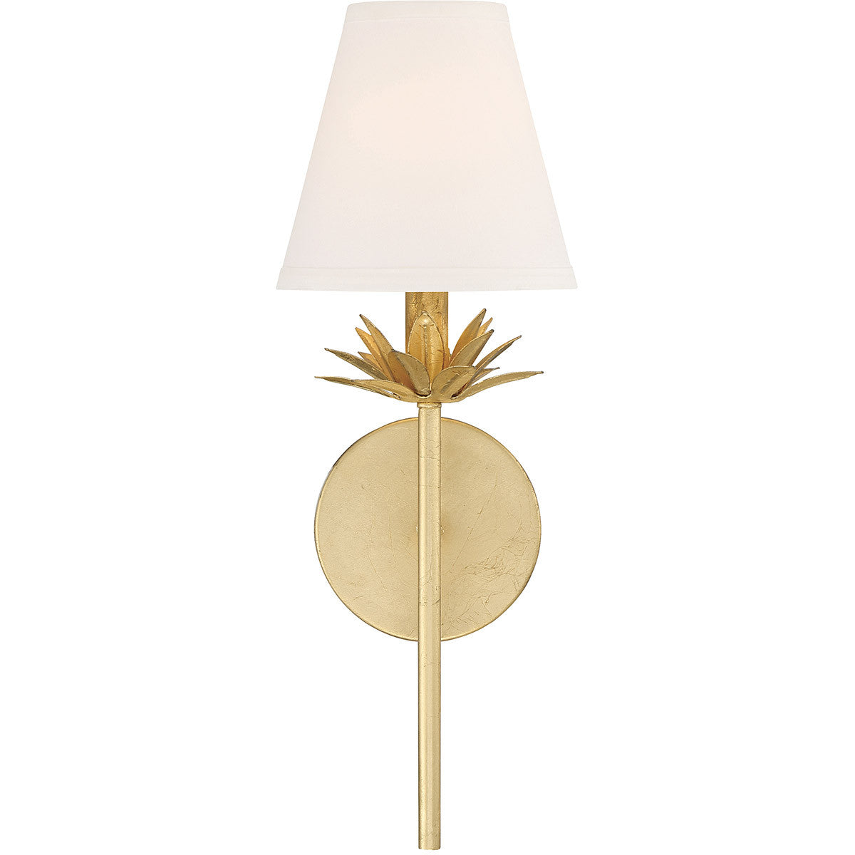 Meridian Lite Trends 1-Light Wall Sconce in True Gold M90077TG