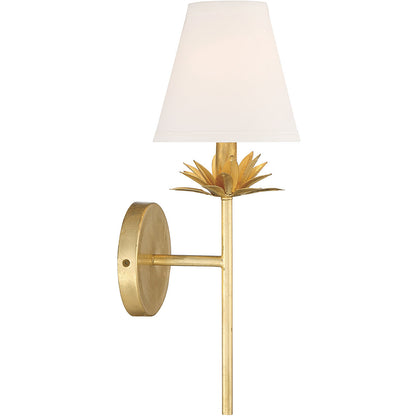 Meridian Lite Trends 1-Light Wall Sconce in True Gold M90077TG