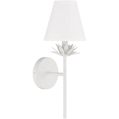 Meridian Lite Trends 1-Light Wall Sconce in White M90077WH