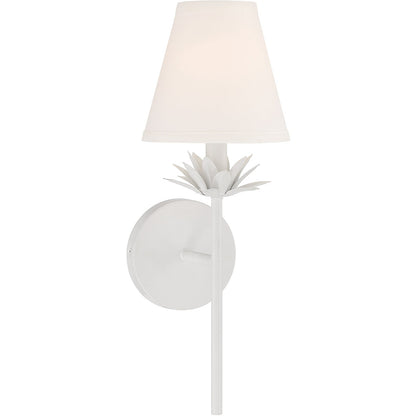 Meridian Lite Trends 1-Light Wall Sconce in White M90077WH