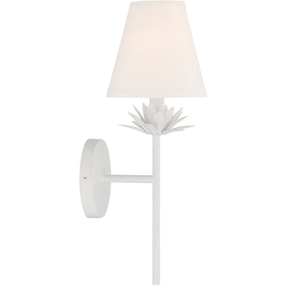 Meridian Lite Trends 1-Light Wall Sconce in White M90077WH