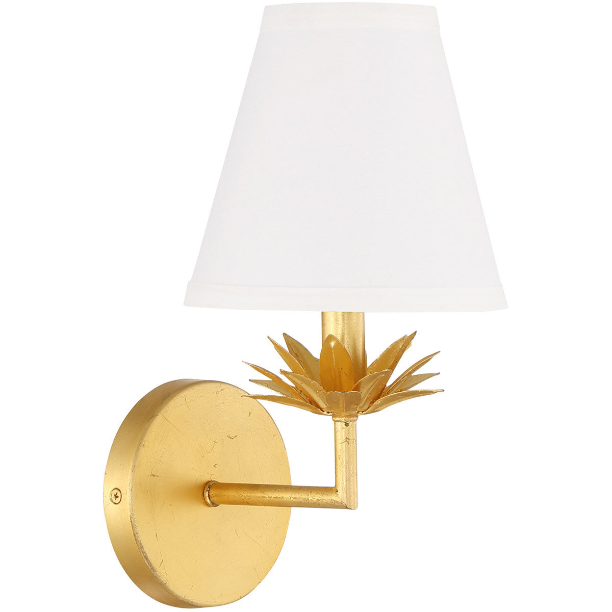 Meridian Lite Trends 1-Light Wall Sconce in True Gold M90078TG