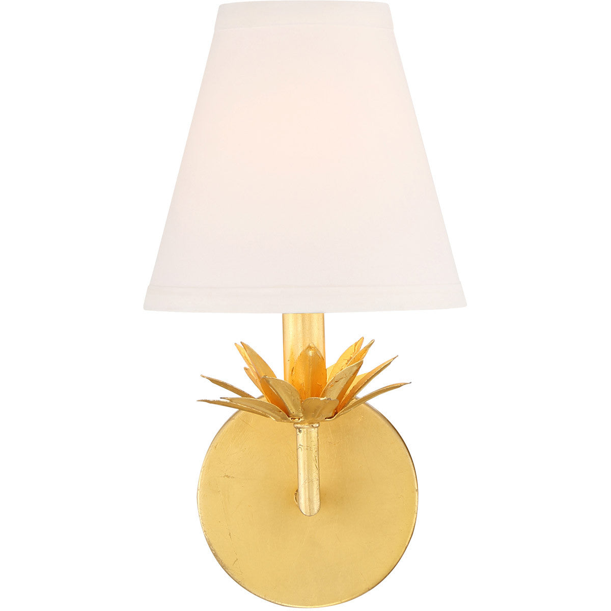 Meridian Lite Trends 1-Light Wall Sconce in True Gold M90078TG