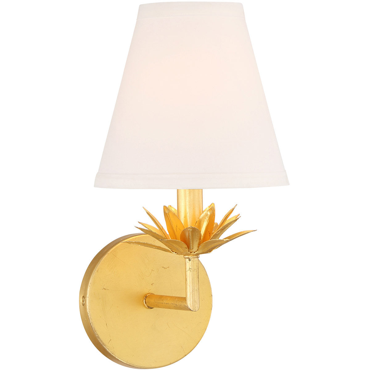 Meridian Lite Trends 1-Light Wall Sconce in True Gold M90078TG