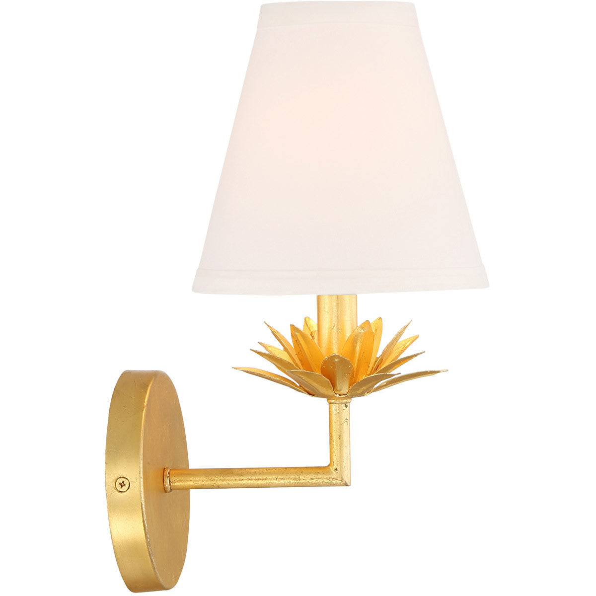 Meridian Lite Trends 1-Light Wall Sconce in True Gold M90078TG