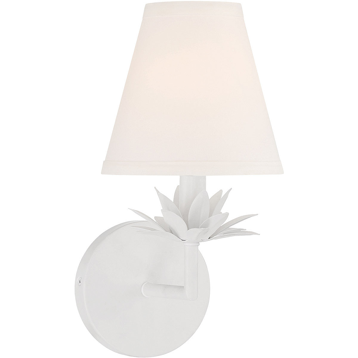 Meridian Lite Trends 1-Light Wall Sconce in White M90078WH