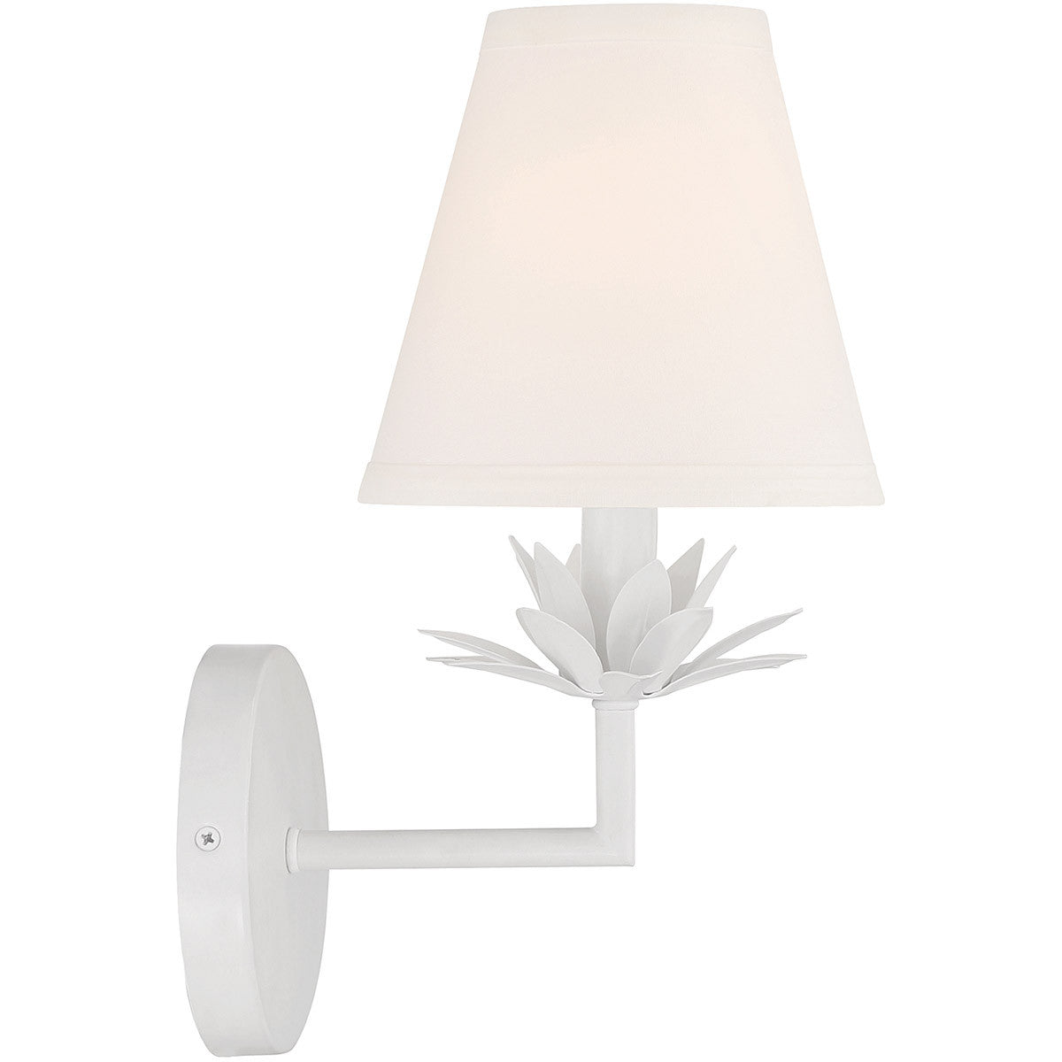 Meridian Lite Trends 1-Light Wall Sconce in White M90078WH