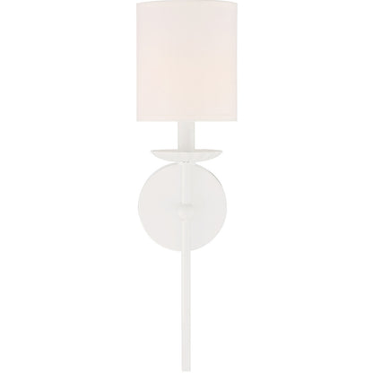 Meridian Lite Trends 1-Light Wall Sconce in White M90079WH