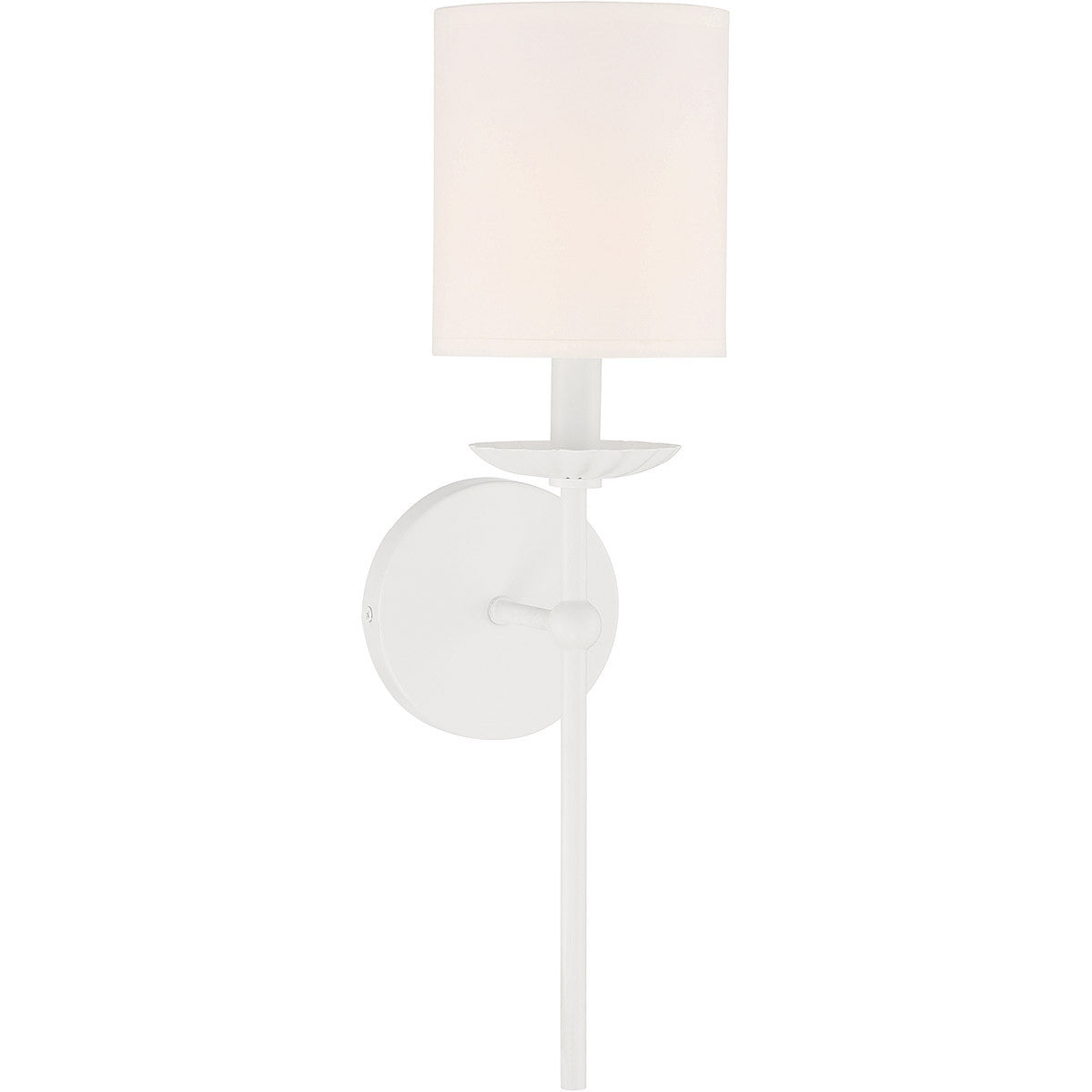 Meridian Lite Trends 1-Light Wall Sconce in White M90079WH