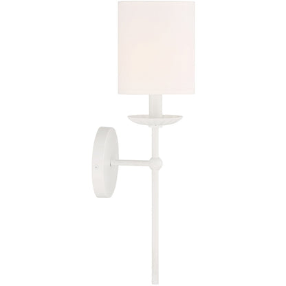 Meridian Lite Trends 1-Light Wall Sconce in White M90079WH