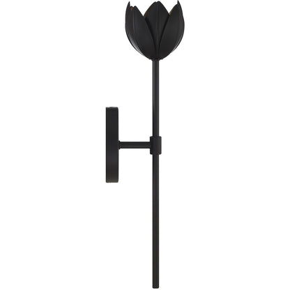 Meridian Lite Trends 1-Light LED Wall Sconce in Matte Black M90081MBK