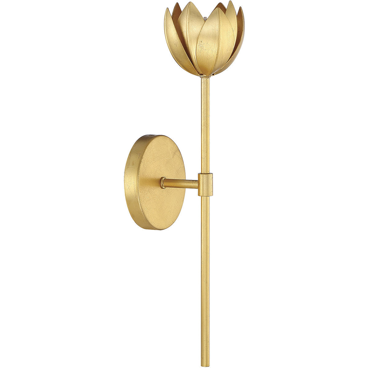 Meridian Lite Trends 1-Light LED Wall Sconce in True Gold M90081TG