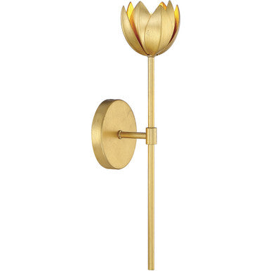 Meridian Lite Trends 1-Light LED Wall Sconce in True Gold M90081TG