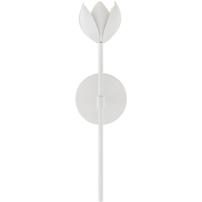 Meridian Lite Trends 1-Light LED Wall Sconce in White M90081WH