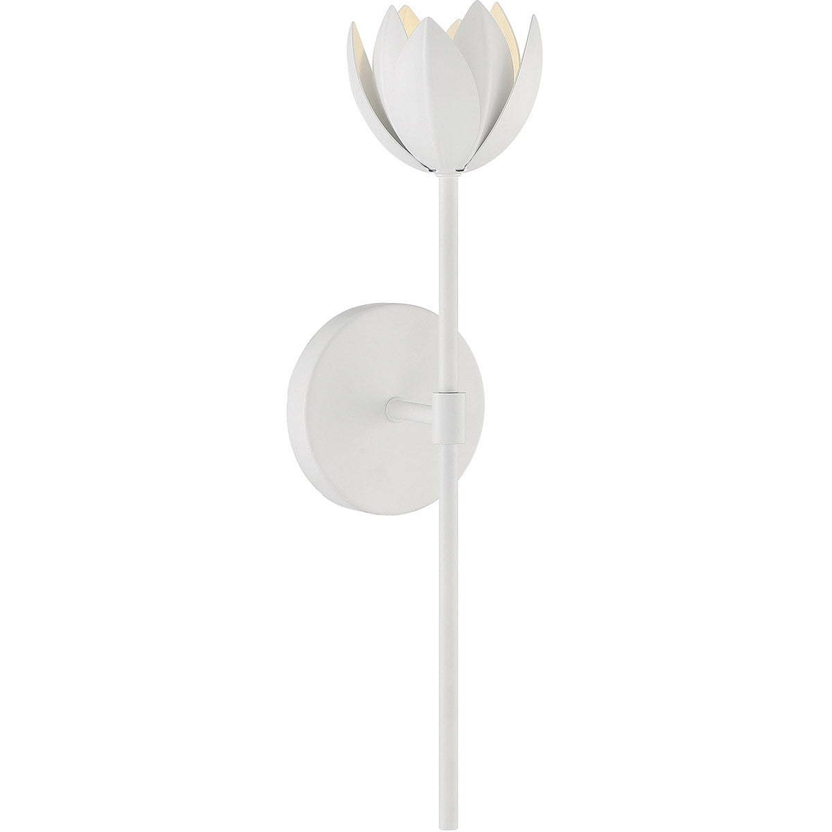 Meridian Lite Trends 1-Light LED Wall Sconce in White M90081WH