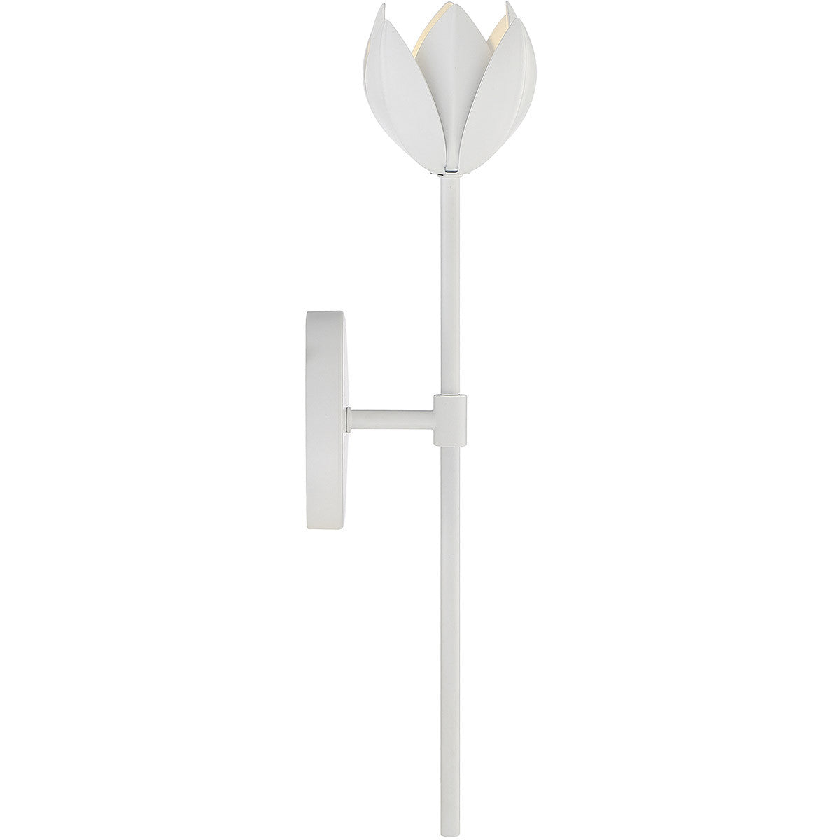 Meridian Lite Trends 1-Light LED Wall Sconce in White M90081WH