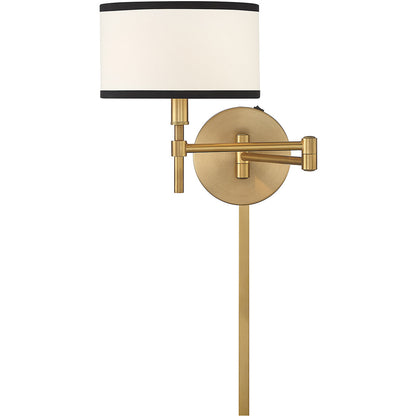 Meridian Lite Trends 1-Light Wall Sconce in Natural Brass M90082NB