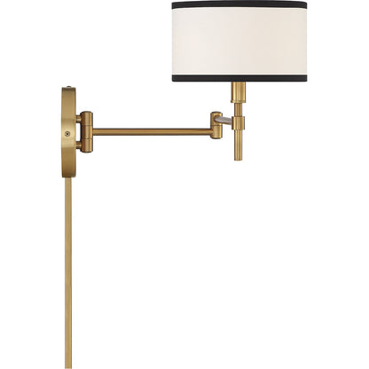 Meridian Lite Trends 1-Light Wall Sconce in Natural Brass M90082NB