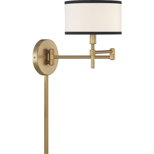 Meridian 1-Light Wall Sconce in Natural Brass M90082NB