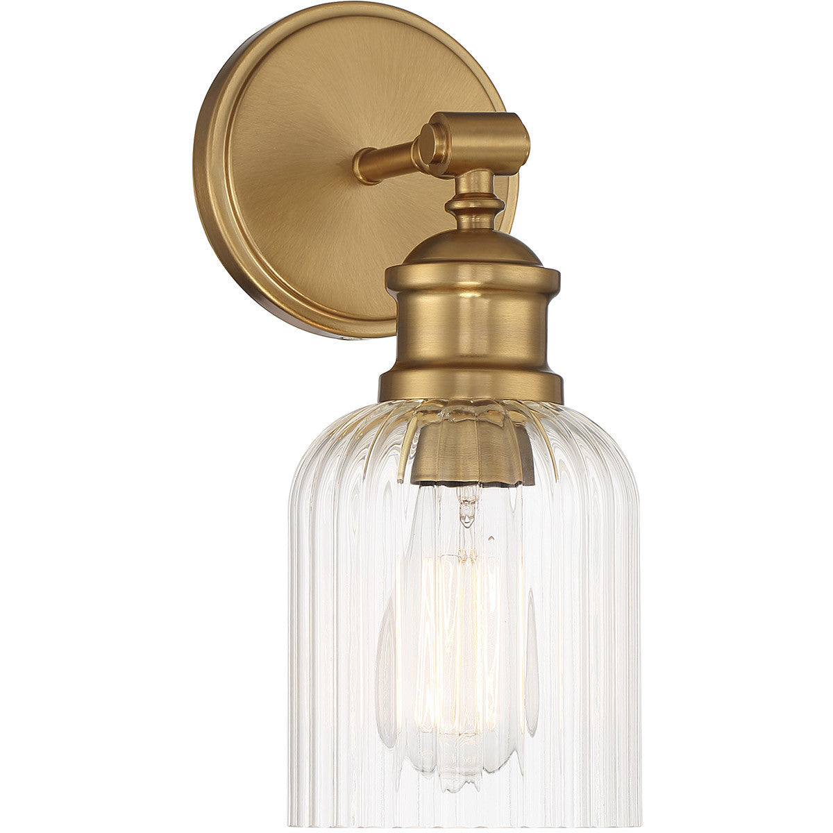 Meridian Lite Trends 1-Light Wall Sconce in Natural Brass M90083NB