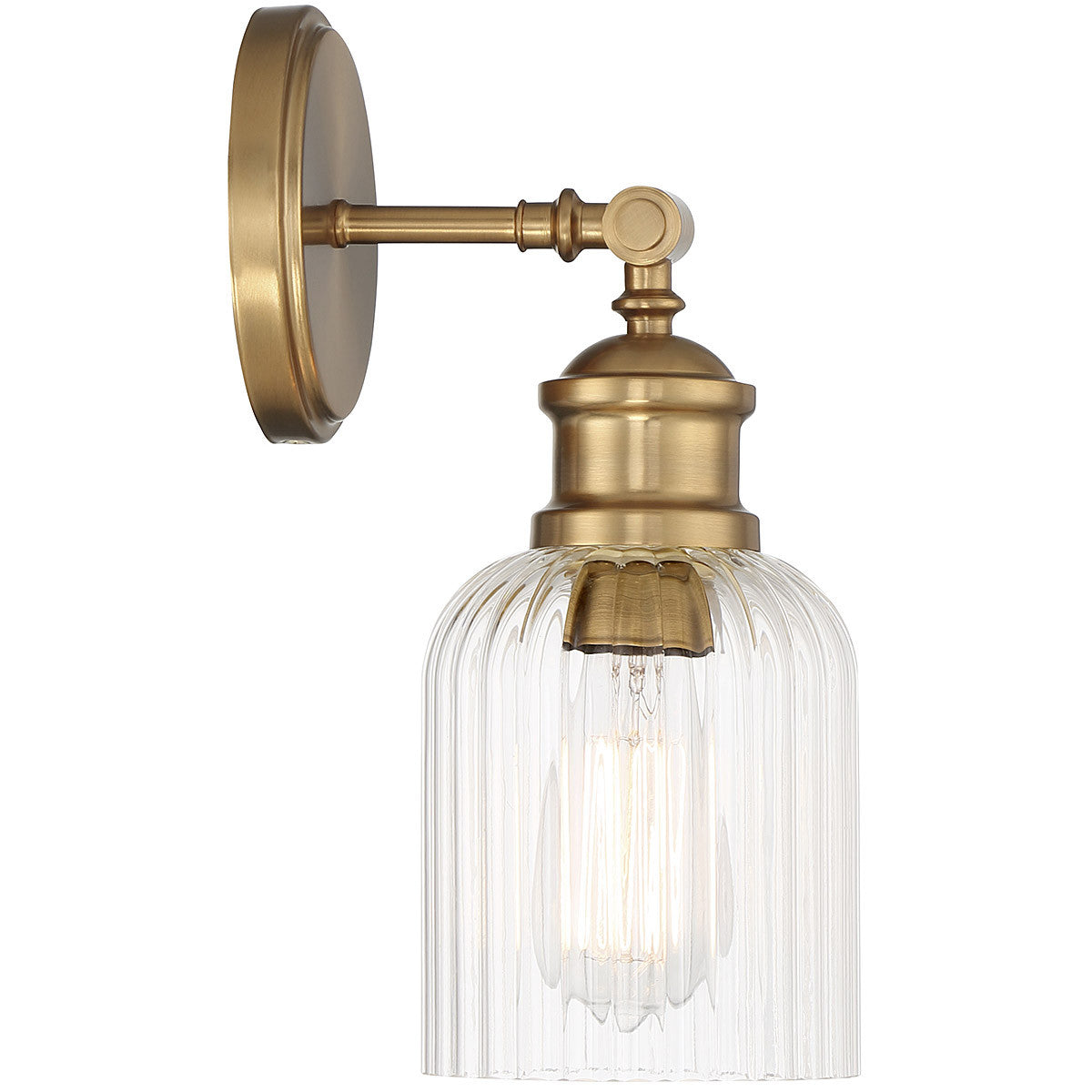 Meridian Lite Trends 1-Light Wall Sconce in Natural Brass M90083NB