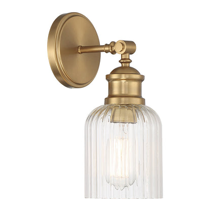 Meridian 1-Light Wall Sconce in Natural Brass M90083NB