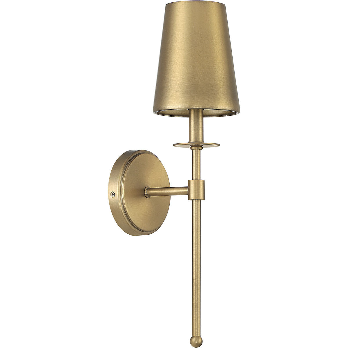 Meridian Lite Trends 1-Light Wall Sconce in Natural Brass M90084NB