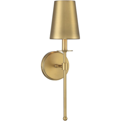 Meridian Lite Trends 1-Light Wall Sconce in Natural Brass M90084NB