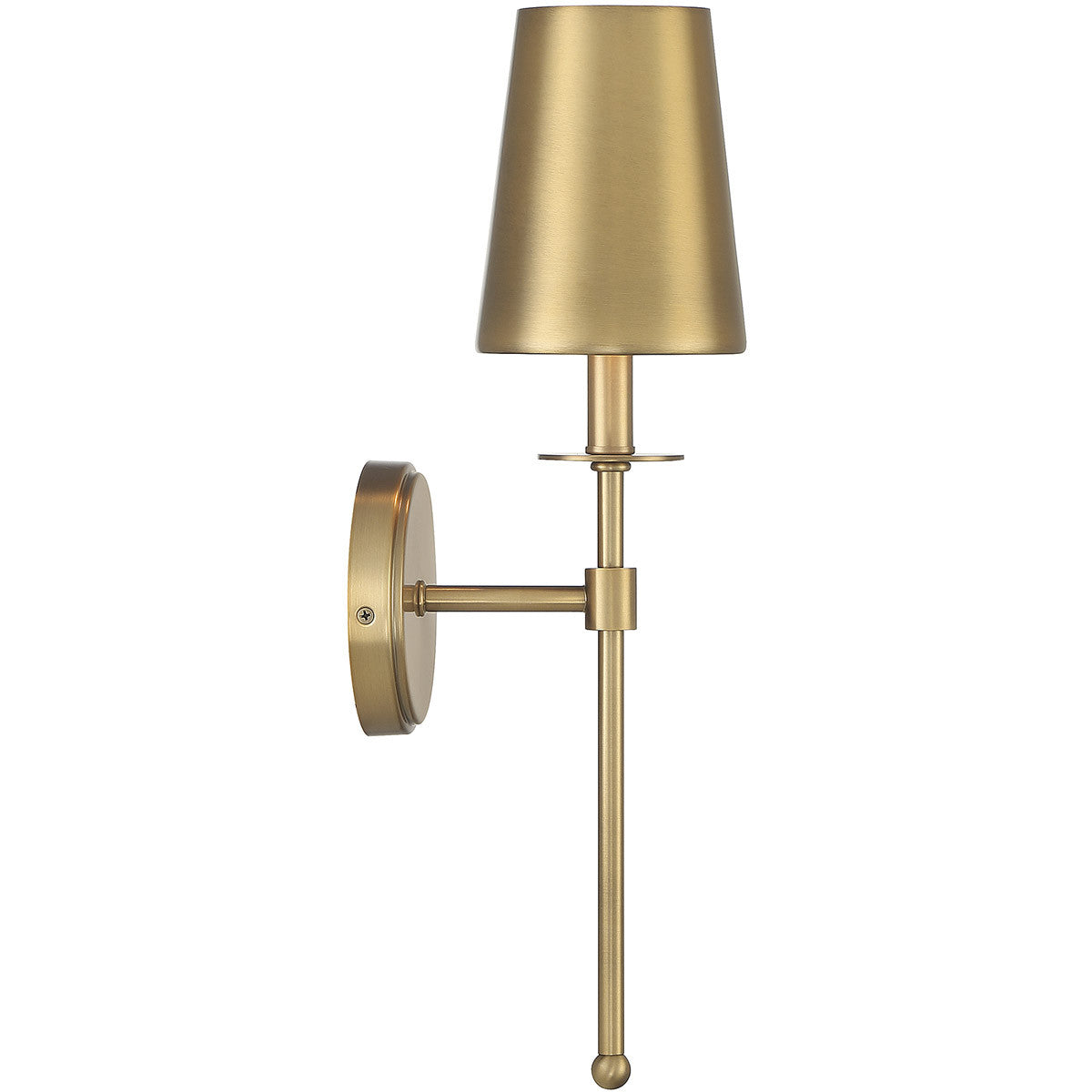 Meridian Lite Trends 1-Light Wall Sconce in Natural Brass M90084NB