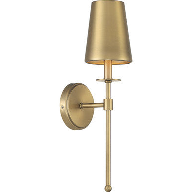 Meridian Lite Trends 1-Light Wall Sconce in Natural Brass M90084NB