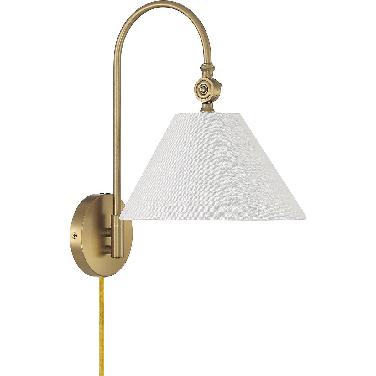 Meridian Lite Trends 1-Light Wall Sconce in Natural Brass M90085NB