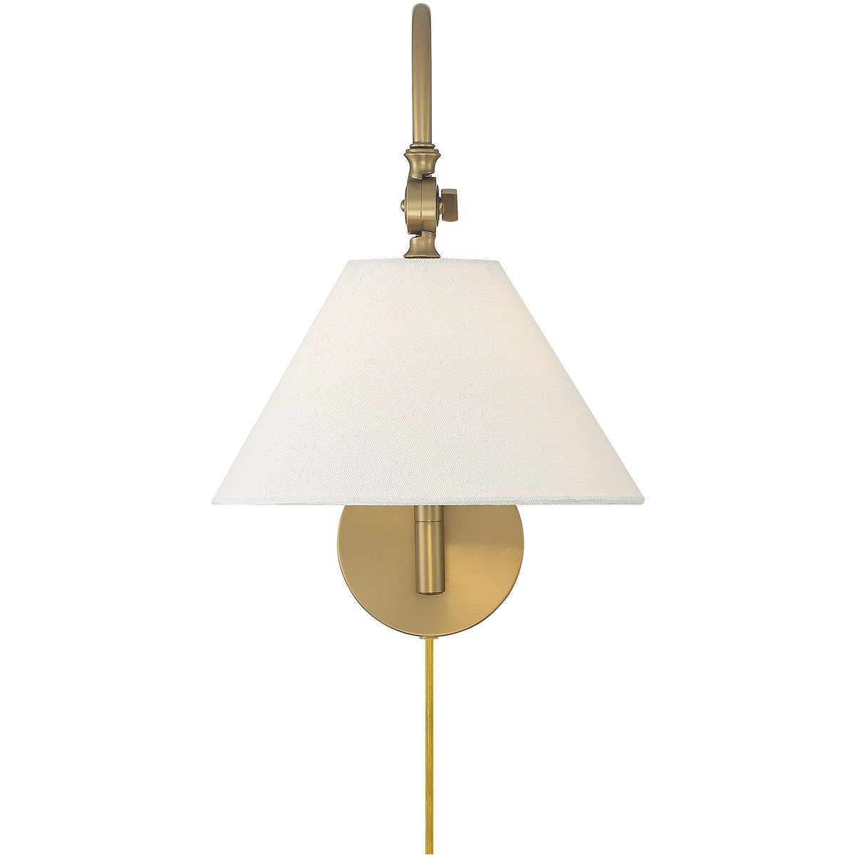 Meridian Lite Trends 1-Light Wall Sconce in Natural Brass M90085NB