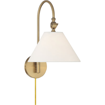 Meridian Lite Trends 1-Light Wall Sconce in Natural Brass M90085NB