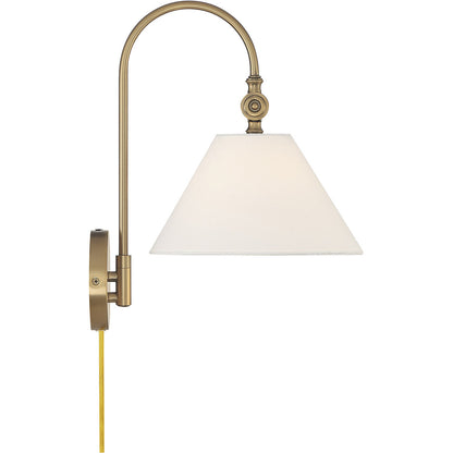 Meridian Lite Trends 1-Light Wall Sconce in Natural Brass M90085NB