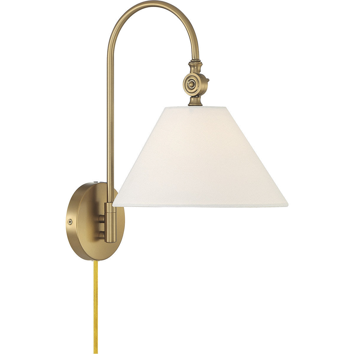 Meridian 1-Light Wall Sconce in Natural Brass M90085NB