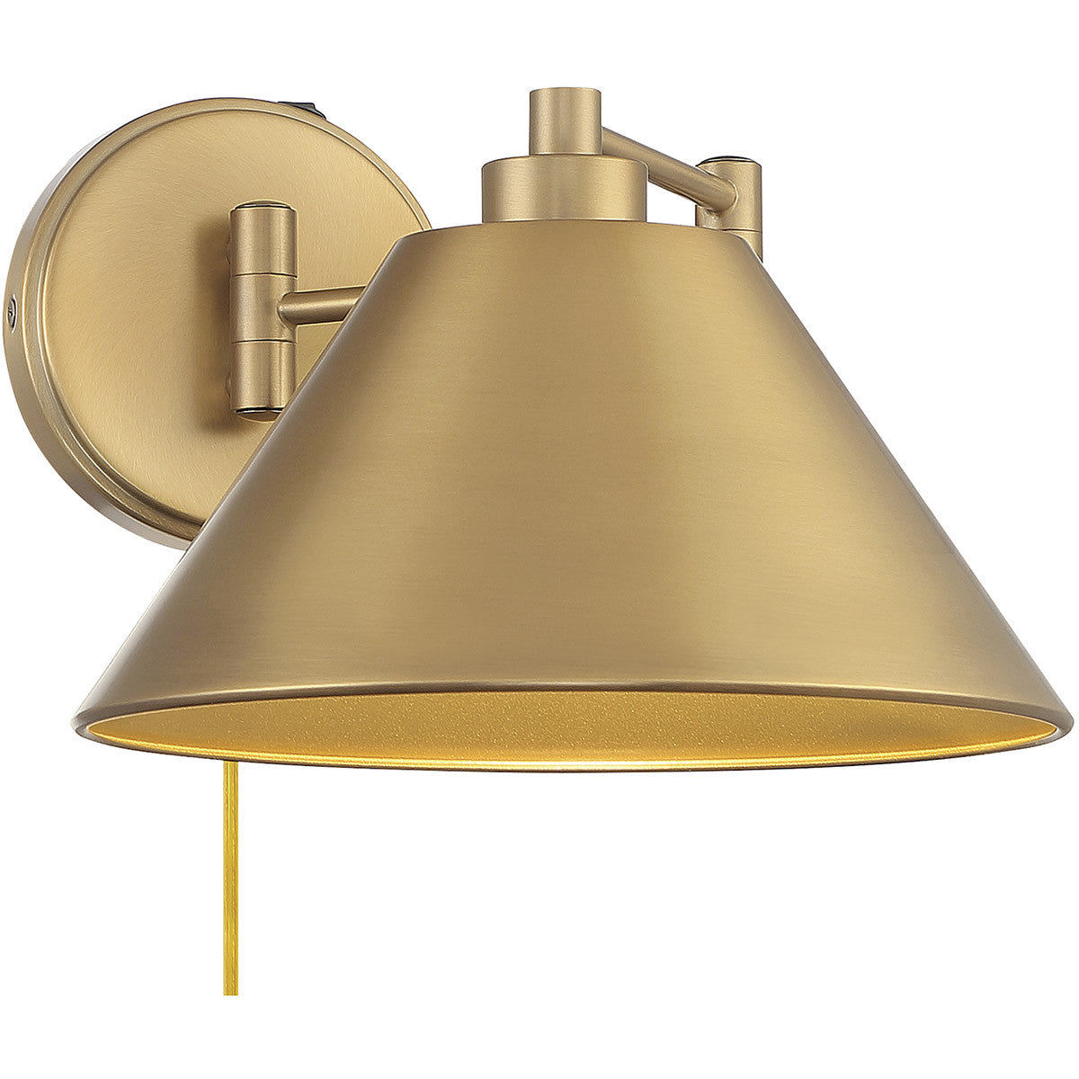 Meridian Lite Trends 1-Light Wall Sconce in Natural Brass M90086NB