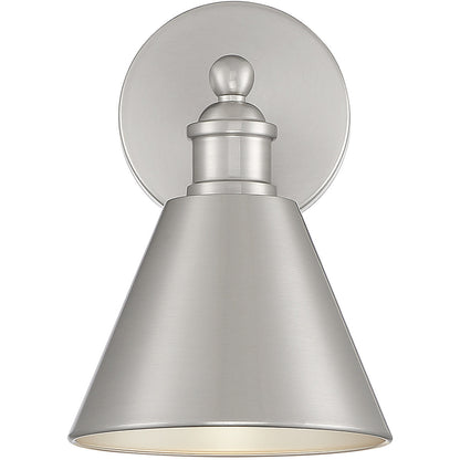 Meridian Lite Trends 1-Light Wall Sconce in Brushed Nickel M90087BN