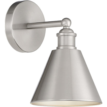 Meridian 1-Light Wall Sconce in Brushed Nickel M90087BN