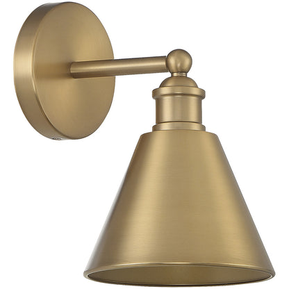 Meridian Lite Trends 1-Light Wall Sconce in Natural Brass M90087NB