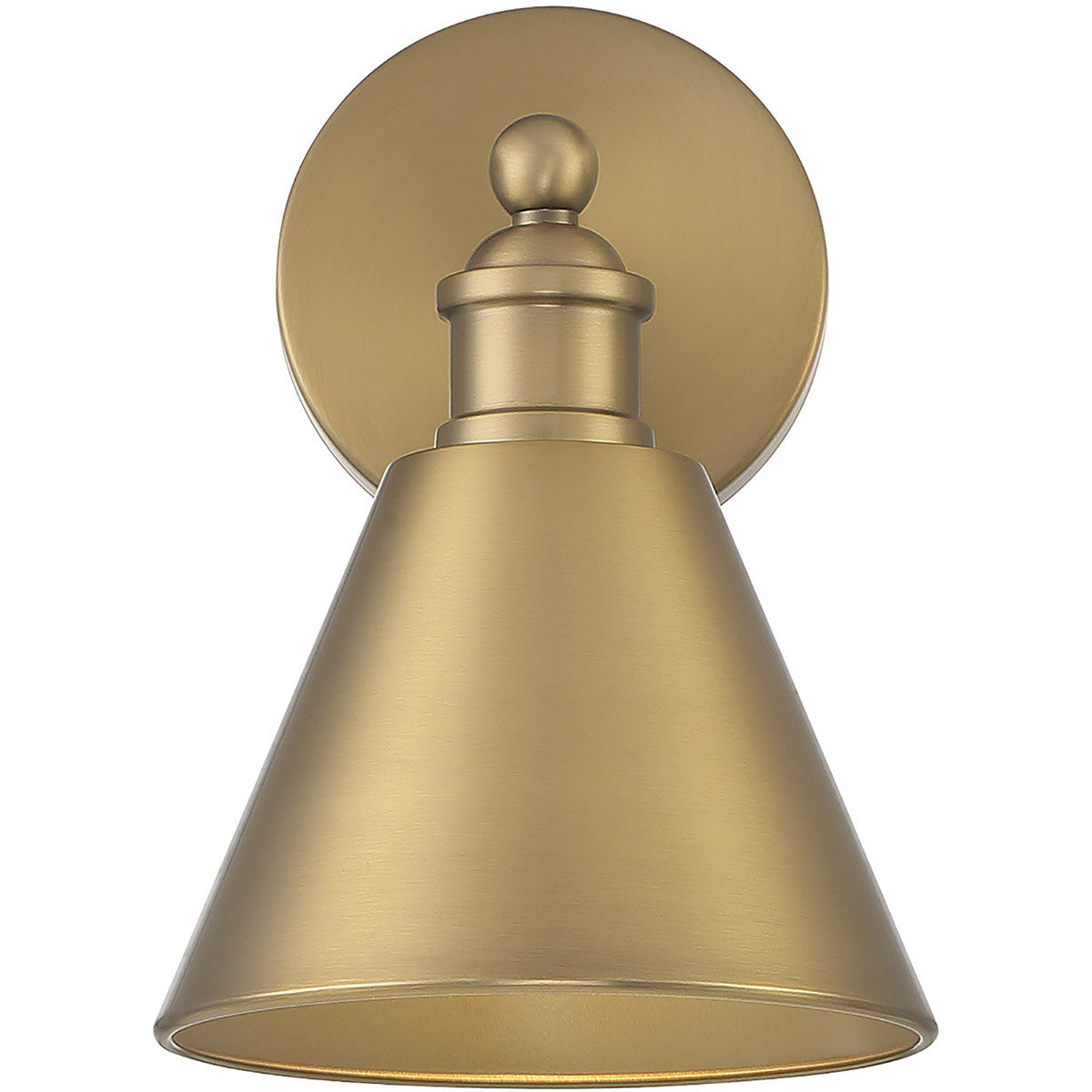 Meridian Lite Trends 1-Light Wall Sconce in Natural Brass M90087NB