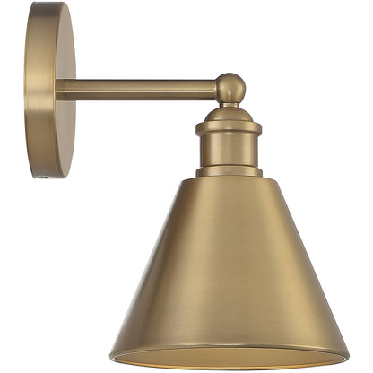 Meridian Lite Trends 1-Light Wall Sconce in Natural Brass M90087NB