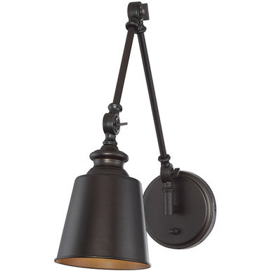 Meridian Lite Trends 1-Light Adjustable Wall Sconce in Oil Rubbed Bronze (Set of 2) M90089ORB