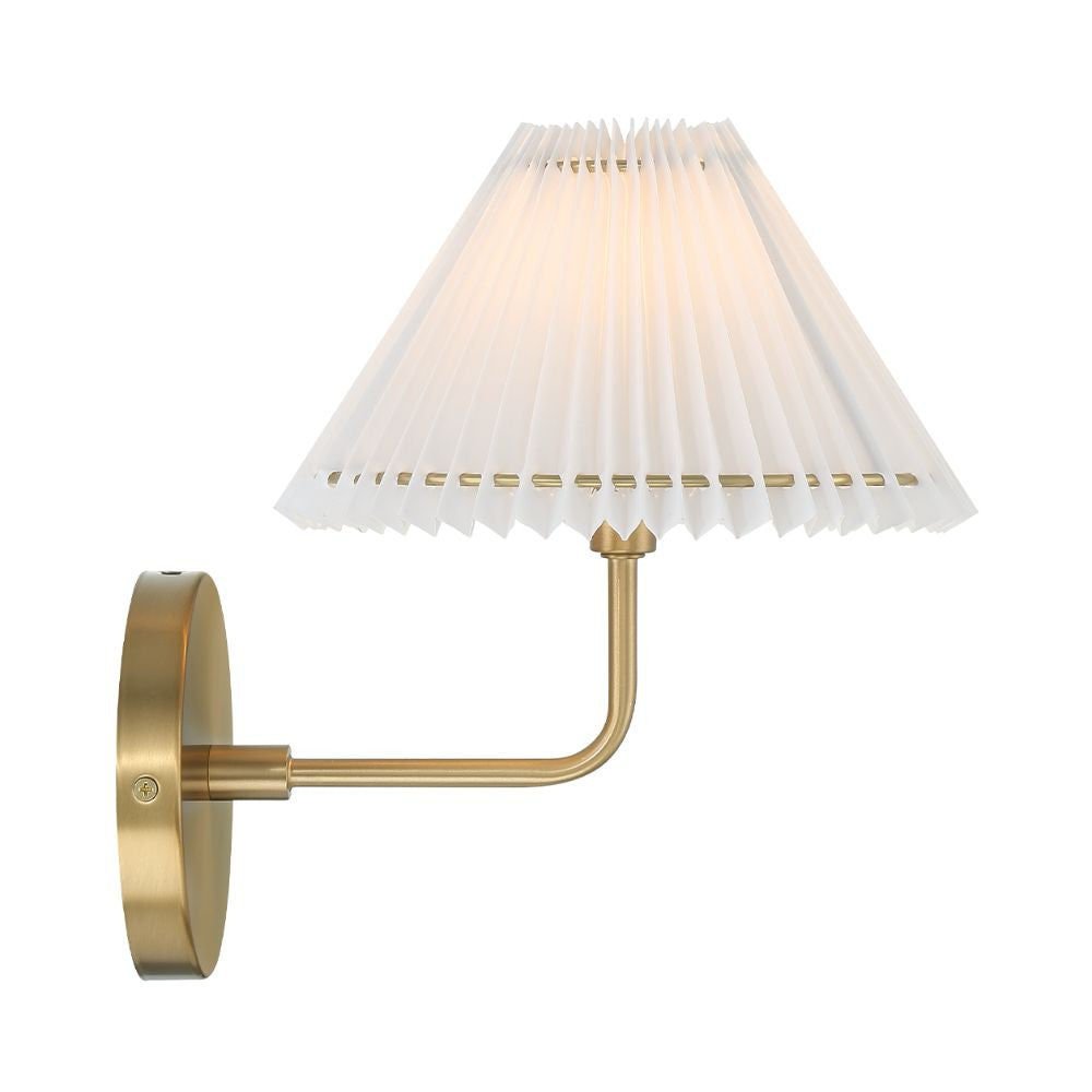 Meridian Lite Trends 1-Light Wall Sconce in Natural Brass M90105NB