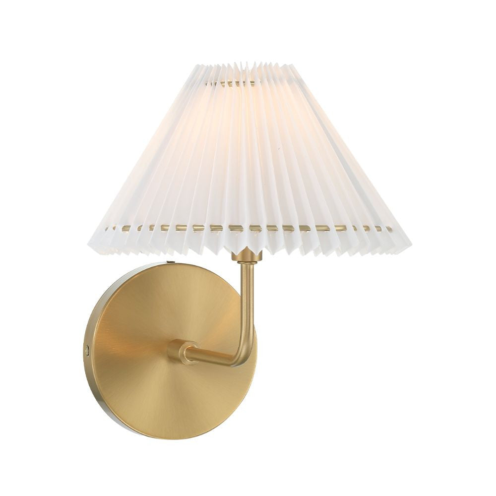 Meridian Lite Trends 1-Light Wall Sconce in Natural Brass M90105NB